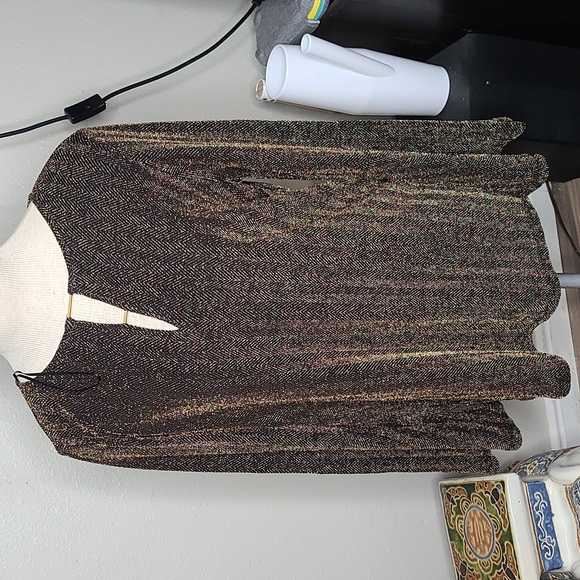 Michael Kors Gold Combo blouse - Picture 1 of 8